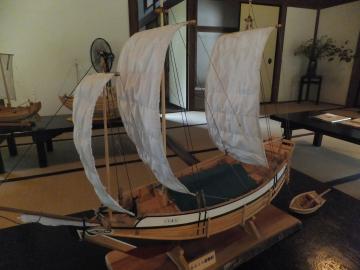 長府毛利邸　帆船模型