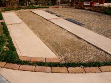 SL－１０００施工　自然土舗装