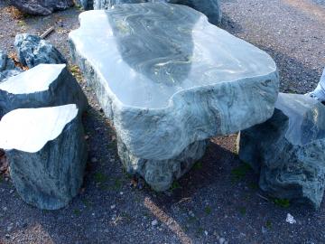 自然石テーブル　青石テーブル
