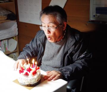 62歳・枝洋一・バースデー・誕生日ケーキ