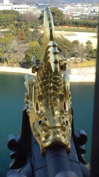 岡山城のシャチホコ