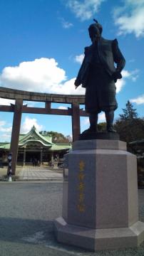 豊臣神社の秀吉像