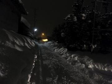 雪道　Ｋ－子さん撮影