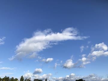 川西町上空の雲2