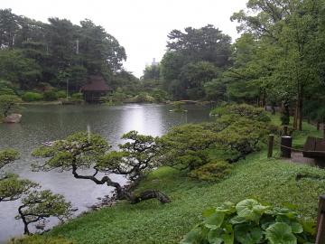 豪雨の縮景園ｗ　☆福島のエクステリア&ガーデンは内池工業まで☆