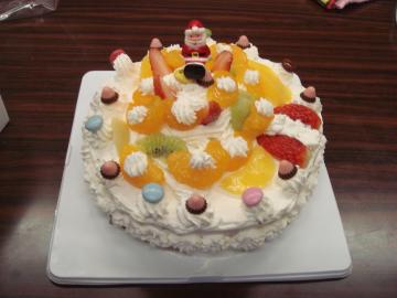 手作りクリスマスケーキ