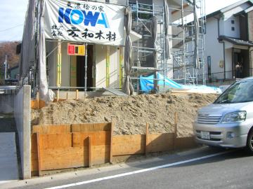 工務店　外構　土留め