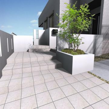 シンプル　外構　名古屋