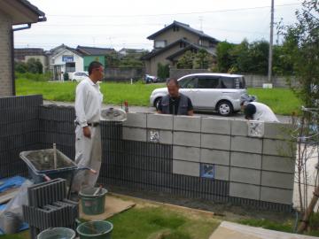 富山 庭工事