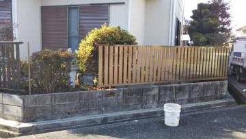 滋賀県 東近江市 外構工事 ｴｸｽﾃﾘｱ工事 和風 ﾌｪﾝｽ