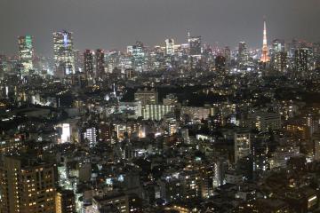恵比寿ガーデンプレス38階からの夜景