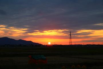 新潟の夕陽