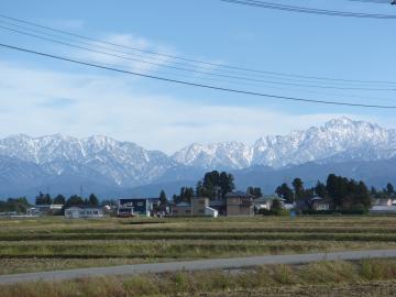 立山山麓　雪景色