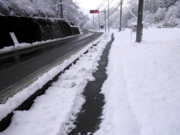 雪かき　歩道