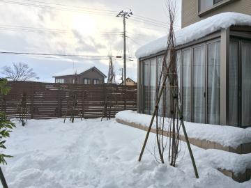 阿賀野市　ガーデンルーム　雪