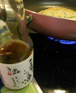 胡麻ラー油で焼きます(^_-)-☆