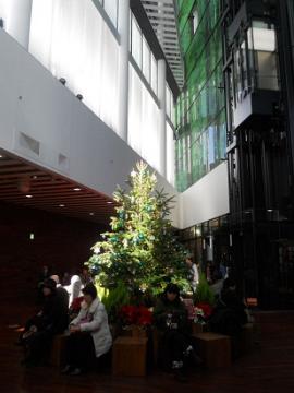 地下一階のクリスマスツリー