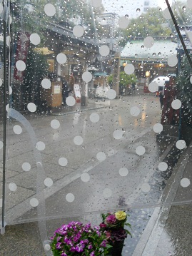 大阪市内『お初天神』雨。。。。。。