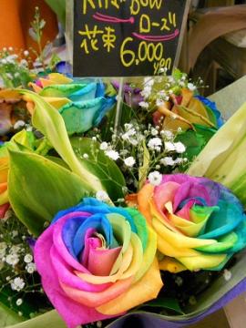 rainbow　rose　：虹色の薔薇
