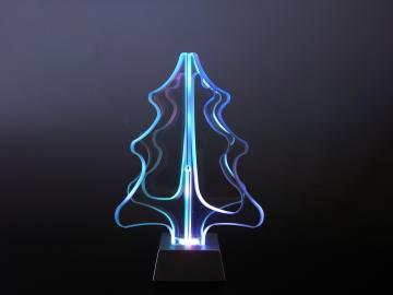 石英ガラス（水晶）加工、ガラス加工の得意な髙嶋製作所が作ったガラスのクリスマスツリーです。