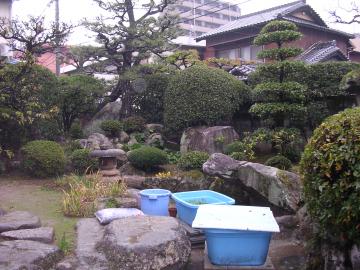 亀石の庭、全景