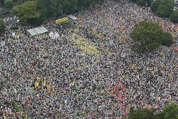 ９・１９明治公園デモ参加者