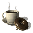 coffee doughnut