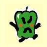 angry green pepper