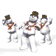 dancing snowmen