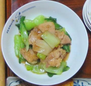 青梗菜・ネギ・鶏肉　我が家の定番料理