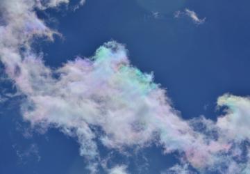 2012.3.12久しぶりに綺麗な彩雲に出会えた～