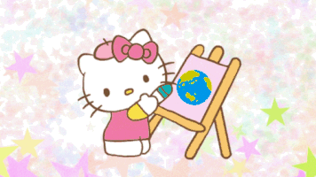 キティーちゃんのお絵描き♪